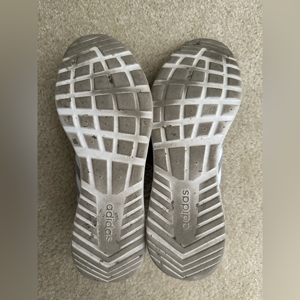 Adidas Women's Cloudfoam QT Racer 2.0 Sneakers Running Shoes Grey/White Size 8 - Picture 6 of 7